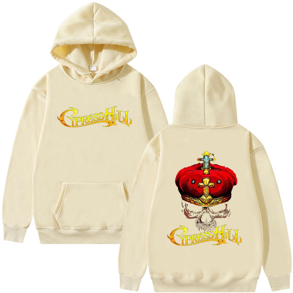 Rapper Cypress Hill Stoned Raiders Hoodie Skeleton Graphic Pullover Male Vintage Casual Hoodies Men Fashion Streetwear