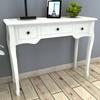 Day and Night - Day and Night Console Dressing Table with Three White Drawers