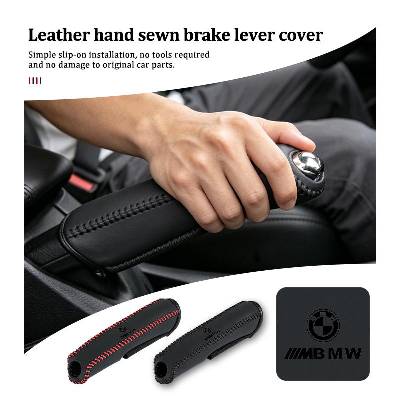 Universal Car Hand Sew Handbrake Sleeve Brake Lever Protection Cover For BMW M3 M5 E36 E39 E46 E60 E61 E64 E70 E71 E80 E85 E87