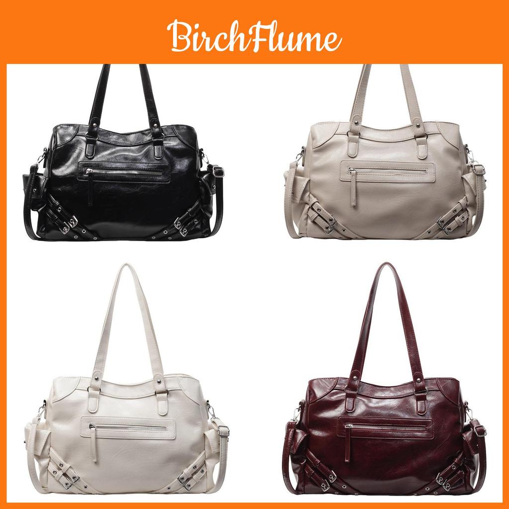 Crossborder Style Pu Tote Bag For Women With Multipocket Design And Zipper Closure