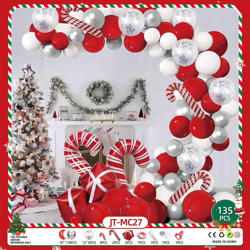 New Christmas New Year Balloon Set Family Mall Holiday Decoration Props Party Balloon