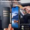 Capa de Couro Magnética Flip para iPhone 17 Pro Max/Samsung S25U com Carregamento Sem Fio