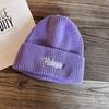 Embroidery Letter Fashion Neutral Casual Warm Knitted Hat For Autumn Winter And