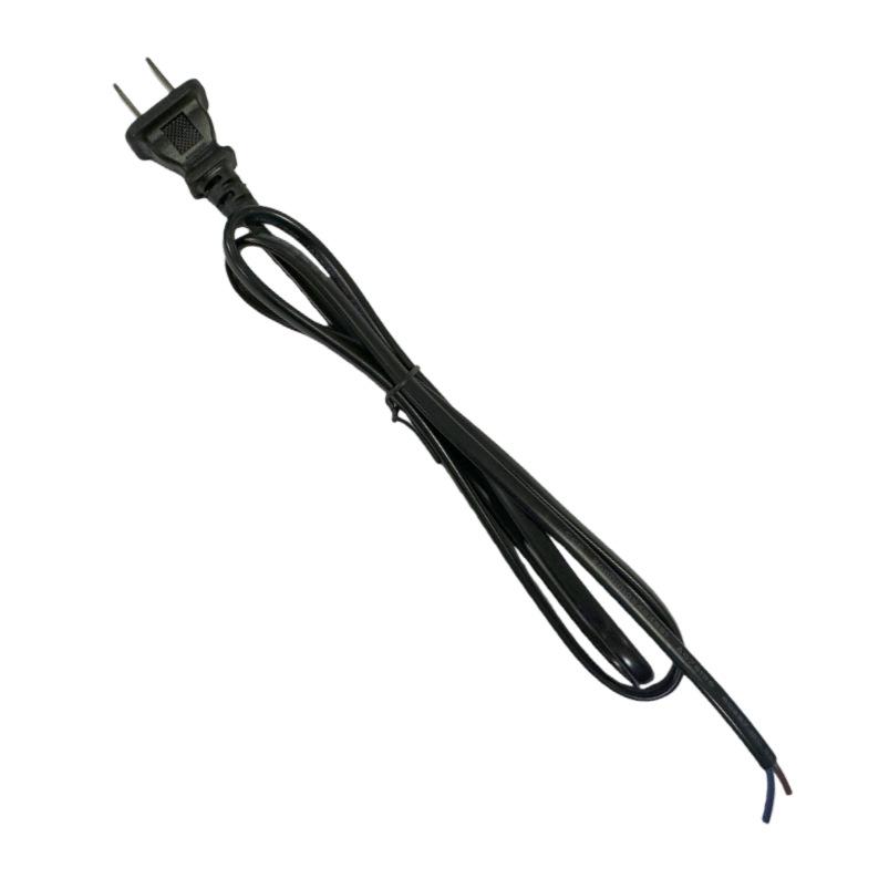 National Standard 16A 3-Prong Power Cord 53RVV 3x1.5mm² to C19 Cloverleaf, 1.8m, Black