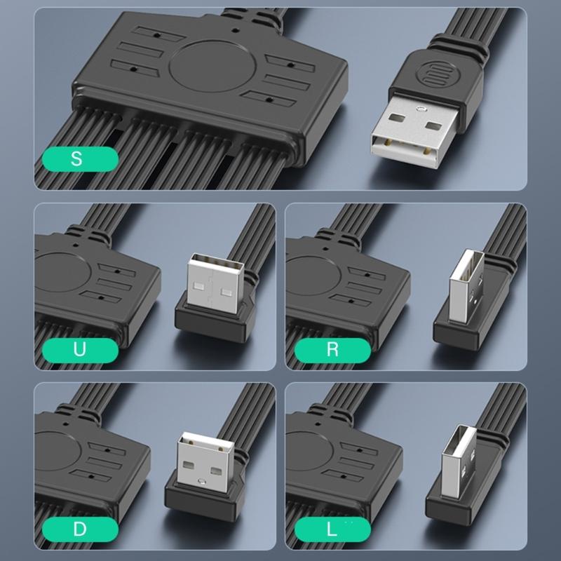 4 in 1 USB2.0 Splitter Cable USB Power Splitter Cable USB2.0 Male to 4 USB Female Splitter Cable Charging Data Transfer