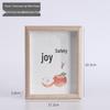 White Oak Peace & Joy Photo Frame & Decorative Storage Set