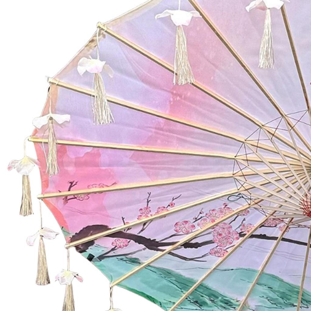 Chinese Umbrella Classical Craft Dance for Village Scenery Photography