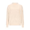 Women's Solid Color High Neck Knitted Top, Casual Commuting Loose Sweater