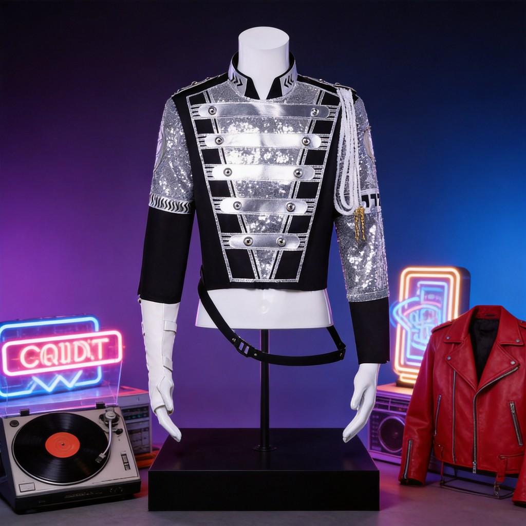 Michael Jackson Sequin Stage Costume For Halloween Cosplay Performances