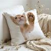 Cushion Cover Kwaii Animal cat dog  Linen  SkinFriendly Soft Decorative Case for Sofa Home Decor Pillow cover