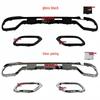 Compatible with 2023–2025 Mercedes GLC260L, GLC300 Black Chrome Rear Diffuser with Electroplated Bright Strip.