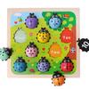 Coccinella Contante in Legno Giocattoli Educativi per Bambini Gioco del Conteggio con Bastoncini Coccinella Giocattolo Matematico Apprendimento Numeri Educazione Precoce