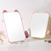 Small Folding Makeup Mirror Portable Handheld Makeup Mirror Student Dormitory Desktop Compact Mirror Dressing Tool