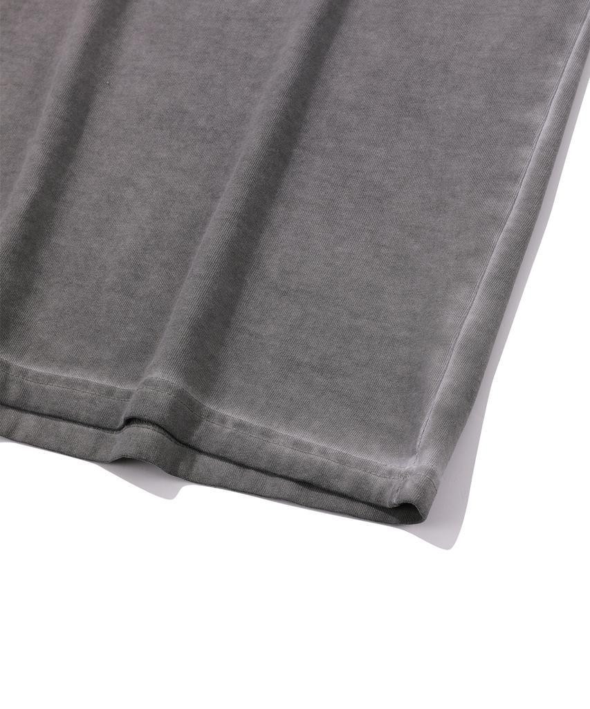 EPISODE UNTITLED Luna Washed Signature Applique T-Shirt_Cocoa Gray