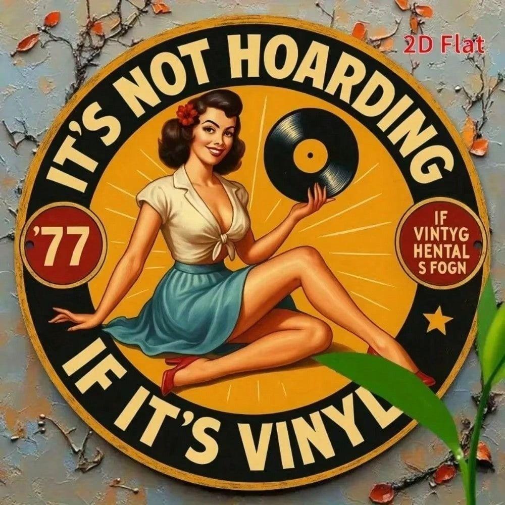 Vintage Metal Poster Wall Art Vinyl Gift for Women