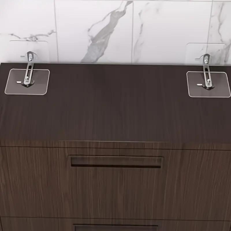 2/1PCS Punch-free Anti-tilt Artifact Cabinet Anti-tilt Fixer Shoe Cabinet Wardrobe Bookshelf Children's Furniture Connection Fixer
