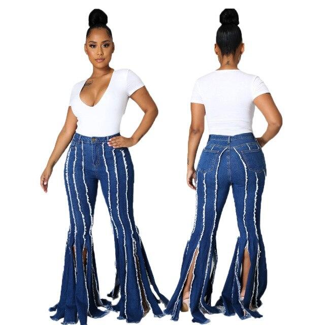 Tassel Bell Bottom Jeans Autumn Women 
