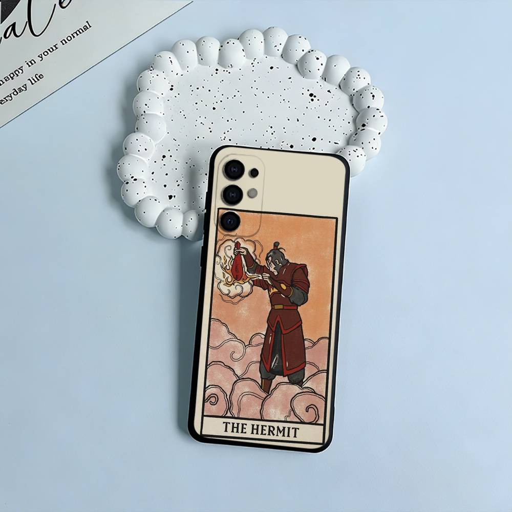 Avatar Tarot Black Soft Silicone Phone Case for Samsung S25, S24, S21, S22, S23, S30, Ultra, S20, Plus, FE, Lite