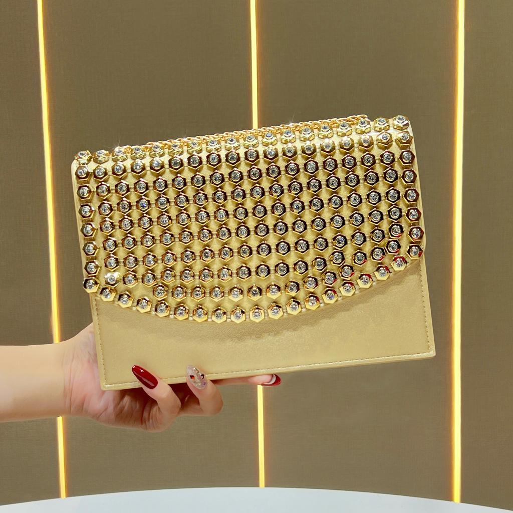 Underarm Bag - Elegant Style Evening Bag - Chain Bag - Elegant Water Droplet Handbag - Crossbody Bag with Slanting Strap