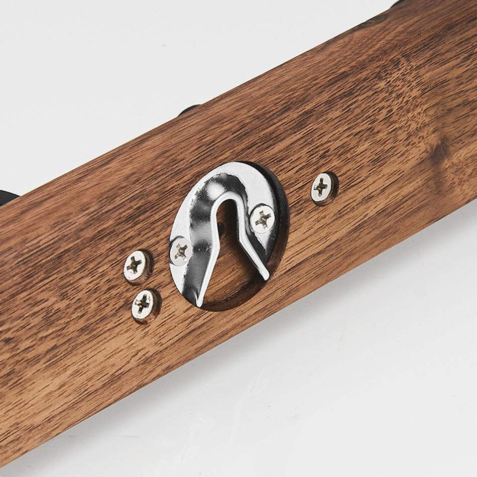 Bathroom Towel Bar with 2 Hooks Wood White Black Aluminum Wall Mount Kitchen Bathroom Towel Holder Storage Organizer Hang Shelf
