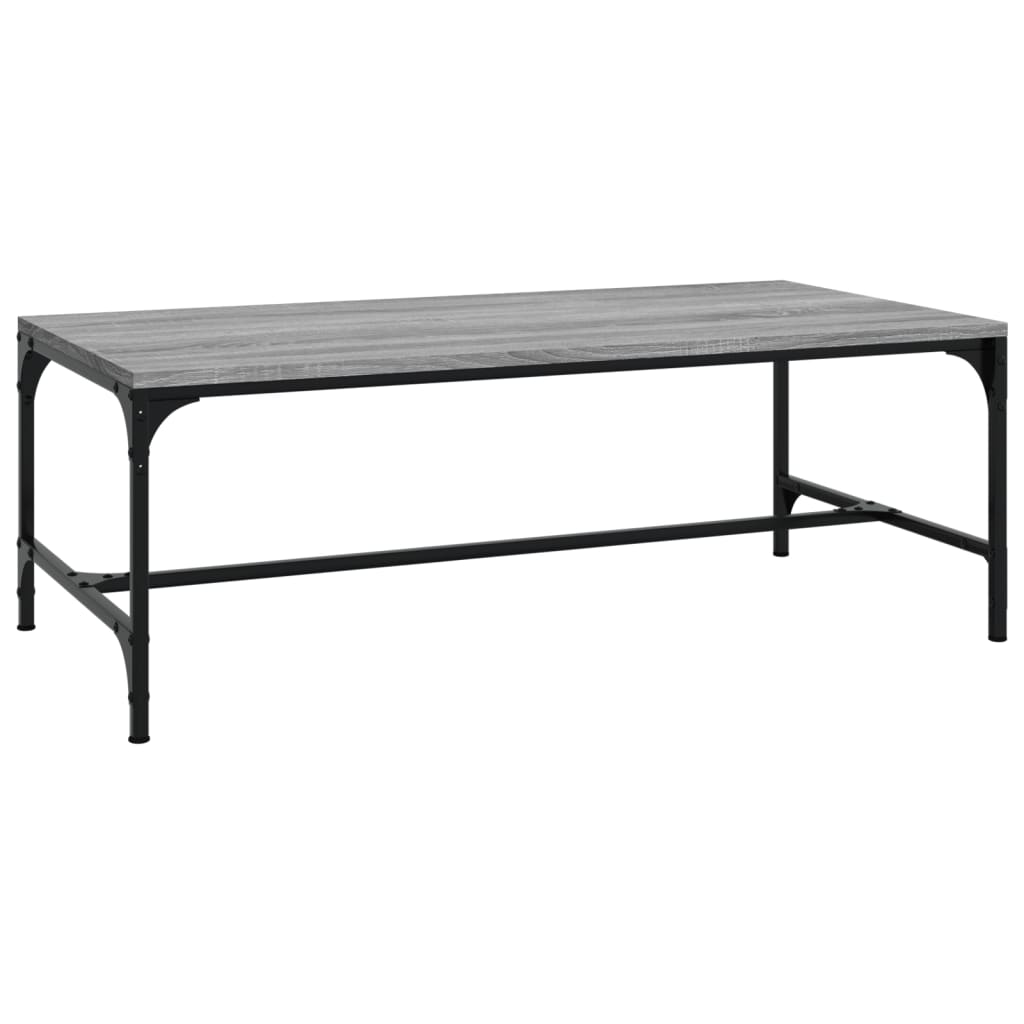 Vidaxl Coffee Table, Sonoma Grey Oak, 100X50X35 Cm