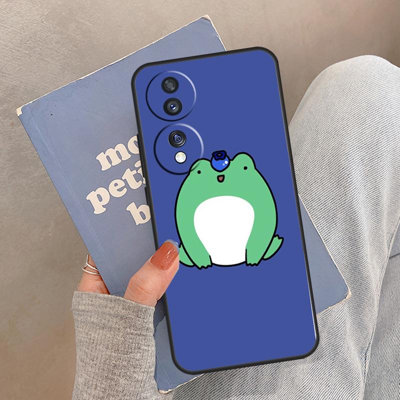 Cute Funny Frog Case For Honor Magic 8 7 6 5 Pro Cover For Honor 400 200 X9c X9b X9a X8a X8b 50 70 90 Lite