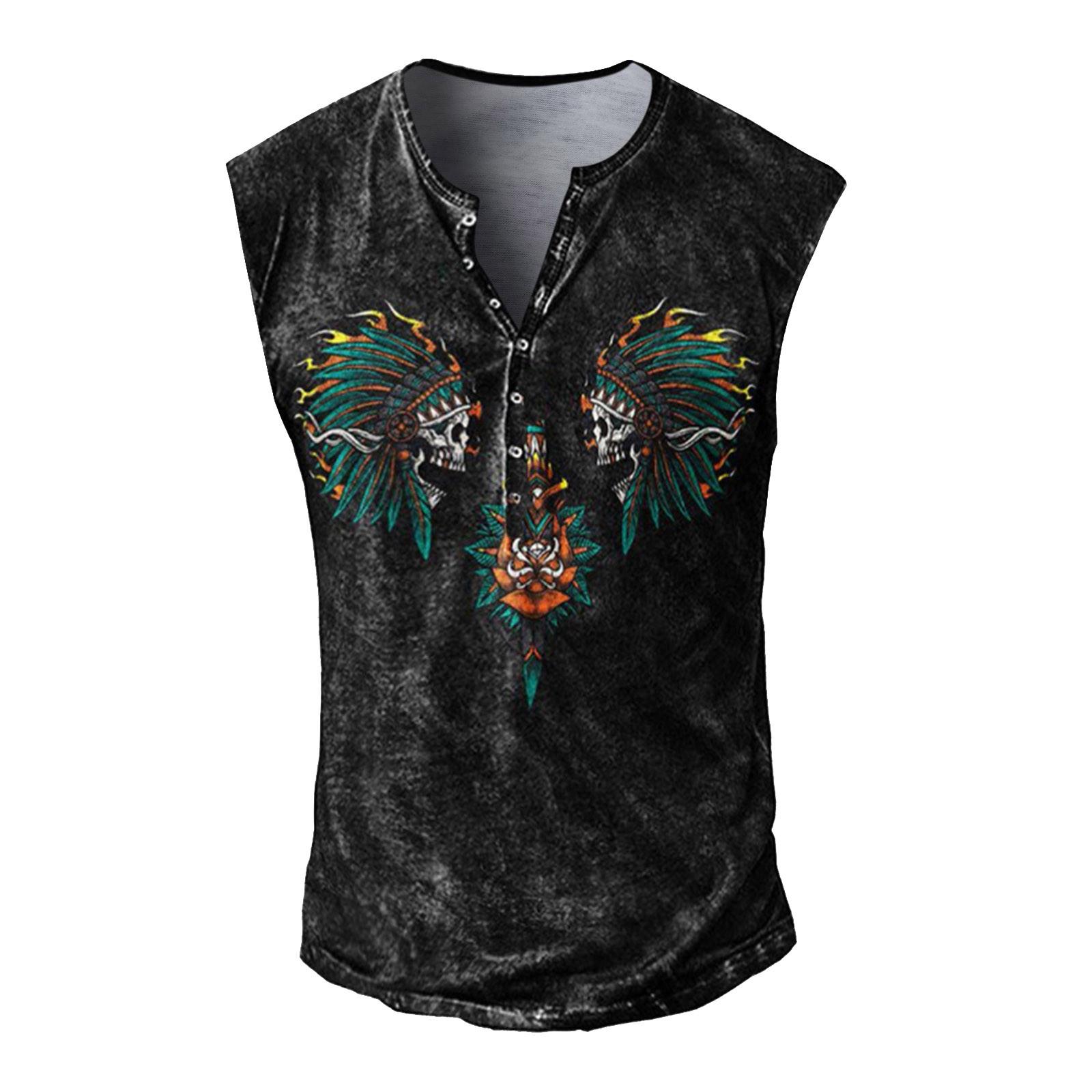 Mens Summer Surf Beach Tank Top Large Size Casual Breathable Sleeveless Top Loose Print Tank Top Man Shirt XXXXL