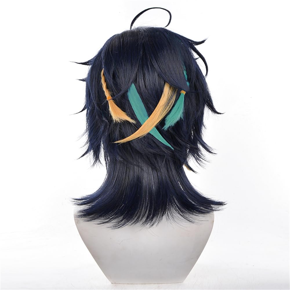 Genshin Impact Kiinichi Wig with Dedicated Net, Heat Resistant, for Cosplay, Events, School Festivals, Cultural Festivals, and Photo Shoots.