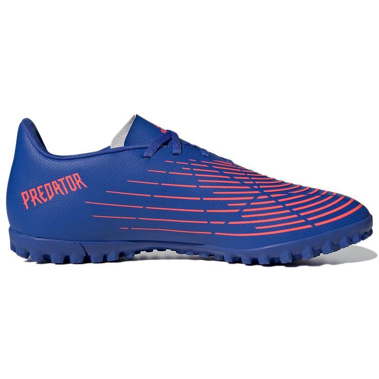 Adidas Predator Edge.4 Lace TF (Rubber Studs) Slip Resistant Durable Soccer Shoes Men Soccer Shoes Blue GX7796