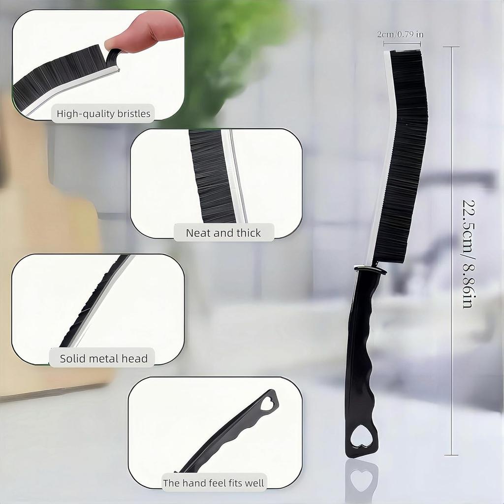 Multi Purpose Hard Bristle Crevice Cleaning Brush, Gap Cleaning Brush, Grout Brush, Kitchen Brush, Bathroom Crevice Brush for Toilet Thin Brush to