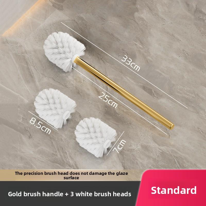 Stainless Steel Toilet Brush Bathroom WC Black Kitchen Cleaning Brush Silver Toilet Brush Scrubber Bathroom Cleaning Supplies