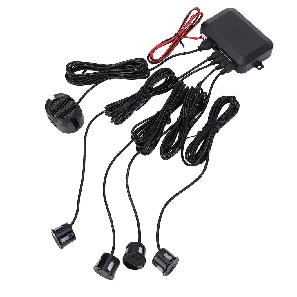 Car Parking Sensor Reversing Radar Kit Warning Sound Indicator Probe System 12V
