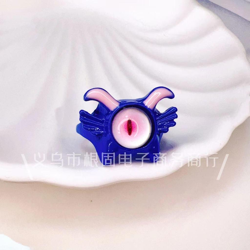 2024 Dopamine Little Devil Cartoon Ring - Childlike Monster Design for Students & Couples
