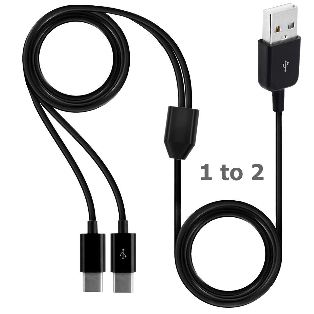 Cablu de încărcare multiplă USB C la USB C, 1 la 4 porturi, tip C, tip C, tip C, tip C, tip C, tip Y, tip C ...