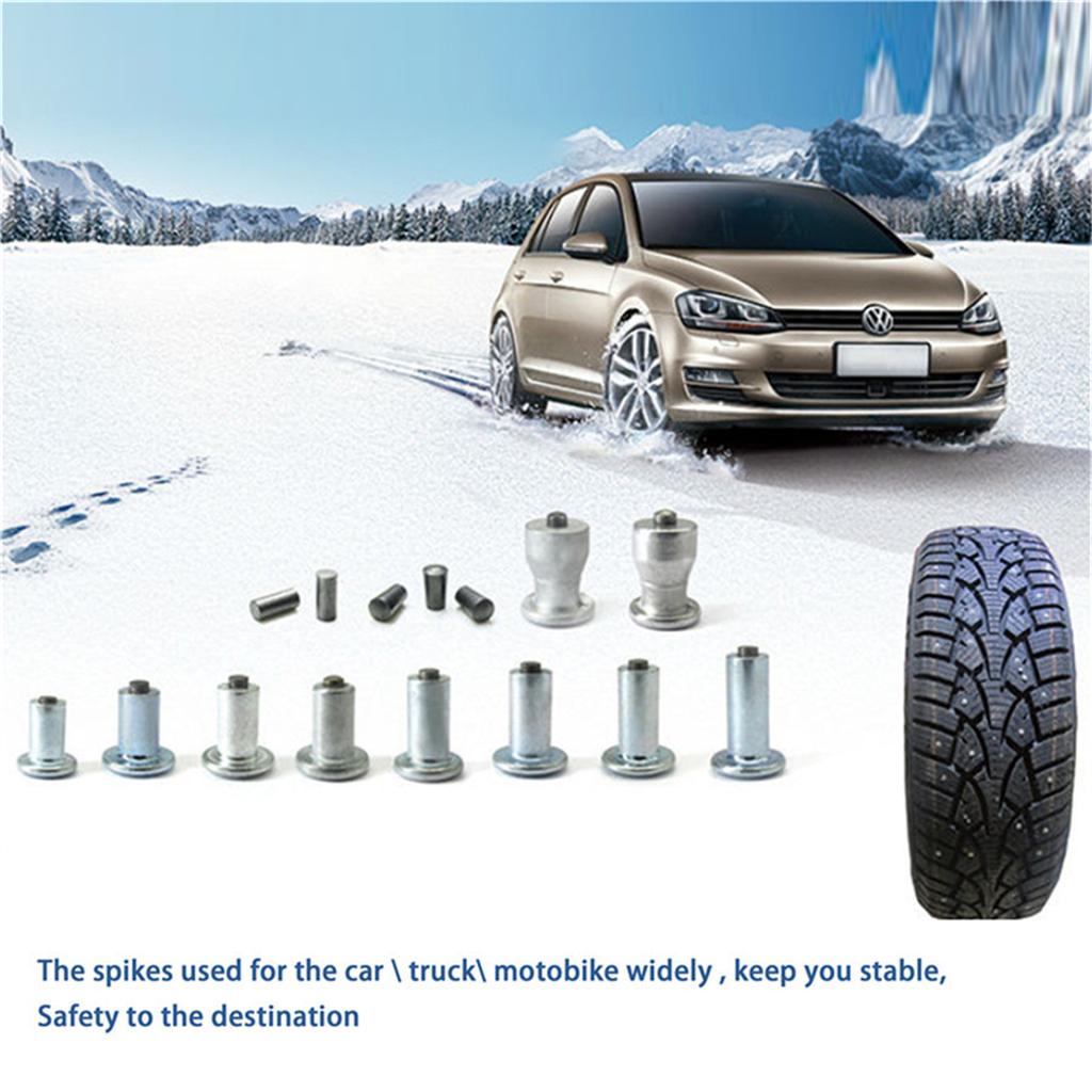 Winter Tire Spike Studs Screw Snow Spikes Wheel Tyre Chains For Car Motor 100 X