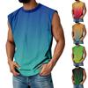 Men's Summer Round Neck Gradient Sports Casual Sleeveless Vest