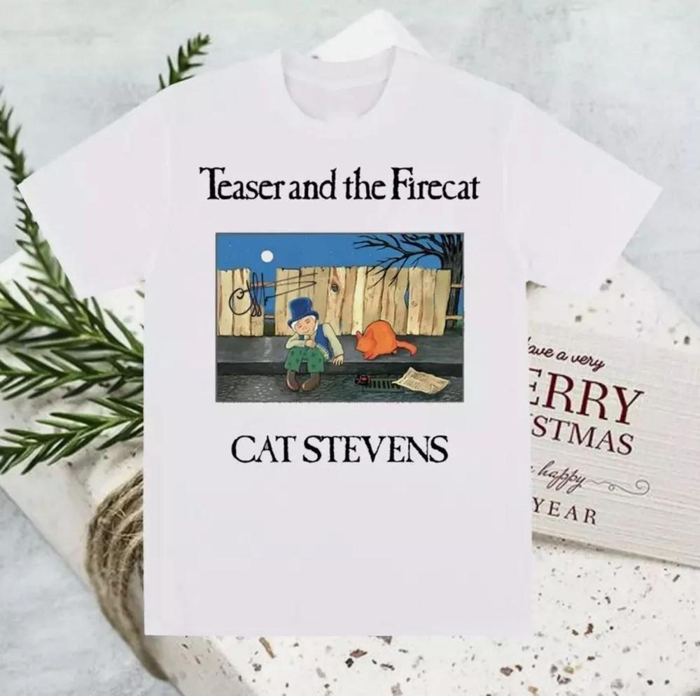 Cat Stevens Teaser and the Firecat Cotton T Shirt Full Size S-5XL Unisex T-Shirt M
