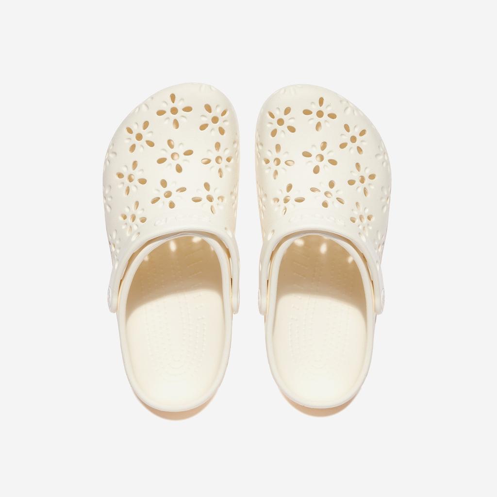 Crocs Zuecos clásicos florales recortados, CRS210927, 1010112547, Zapatos coreanos populares