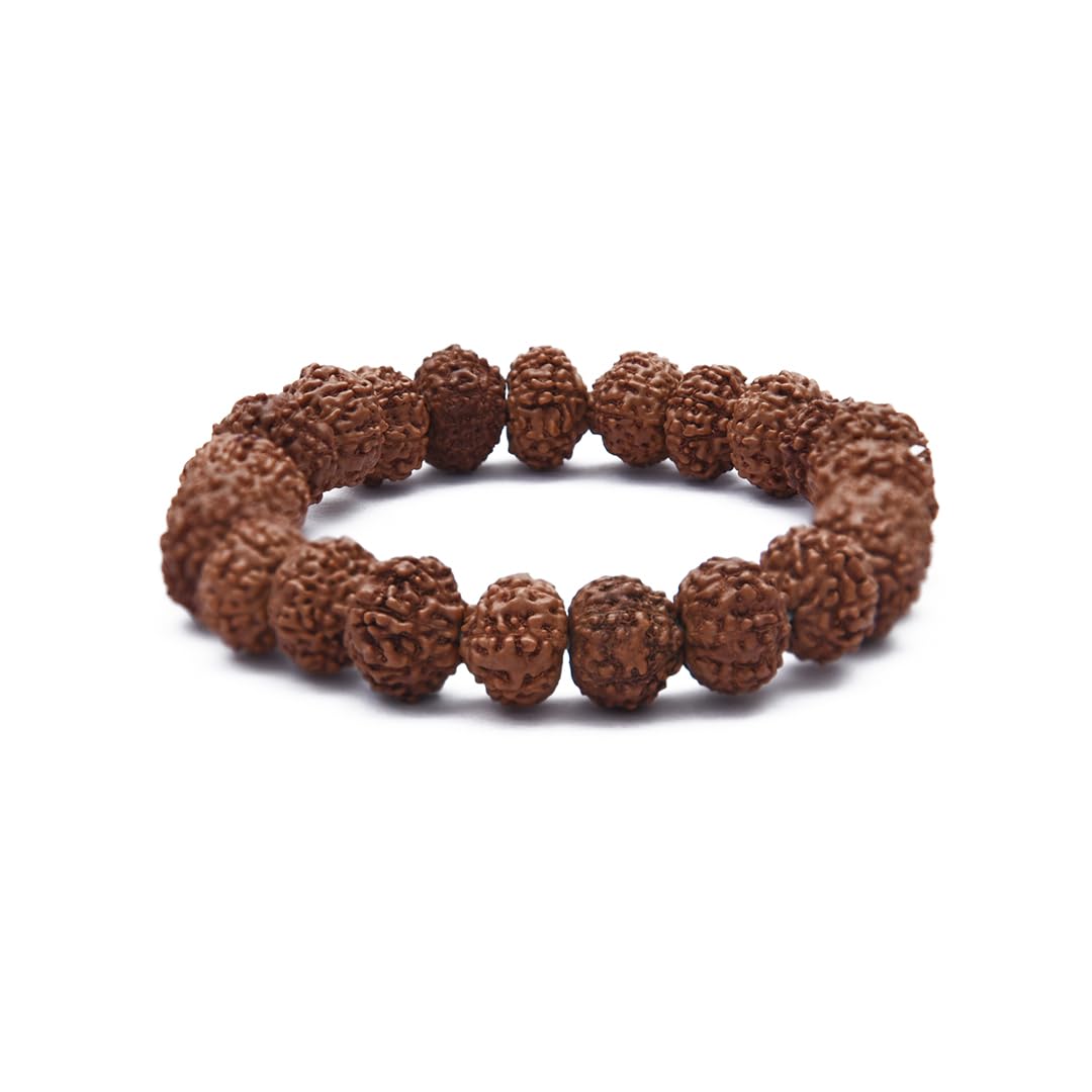 Astrotalk 7 Mukhi Rudraksha Bracelet – Natural Rudraksha Beads for Positivity, Growth & Protection, Unisex