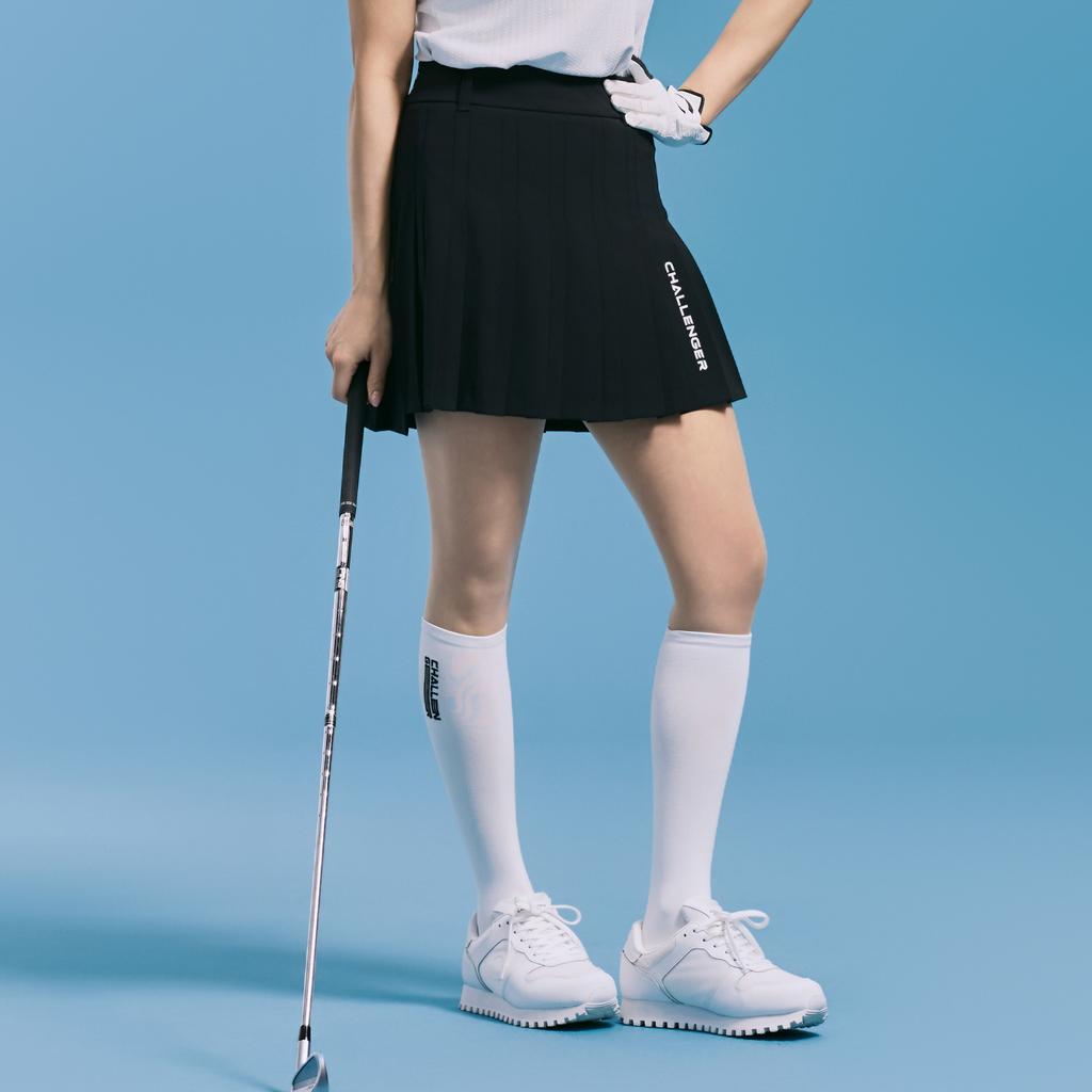 CHALLENGER Women'S Color-Blocked Fine Pleated Culottes Black