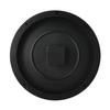 12-inch Plastic & Glass Wall Clock - Wood Craft (Silent Movement), Black