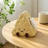 Cheese Tissue Box Holder Whimsical Ceramic Sculptural for Living Room