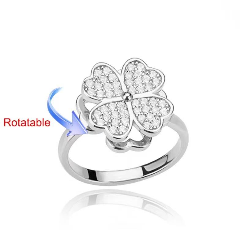 Fidget Spinner Ring for Women, Minimalist Fashion Rotatable Ring, INS Trend Light Luxury Cool Style Jewelry