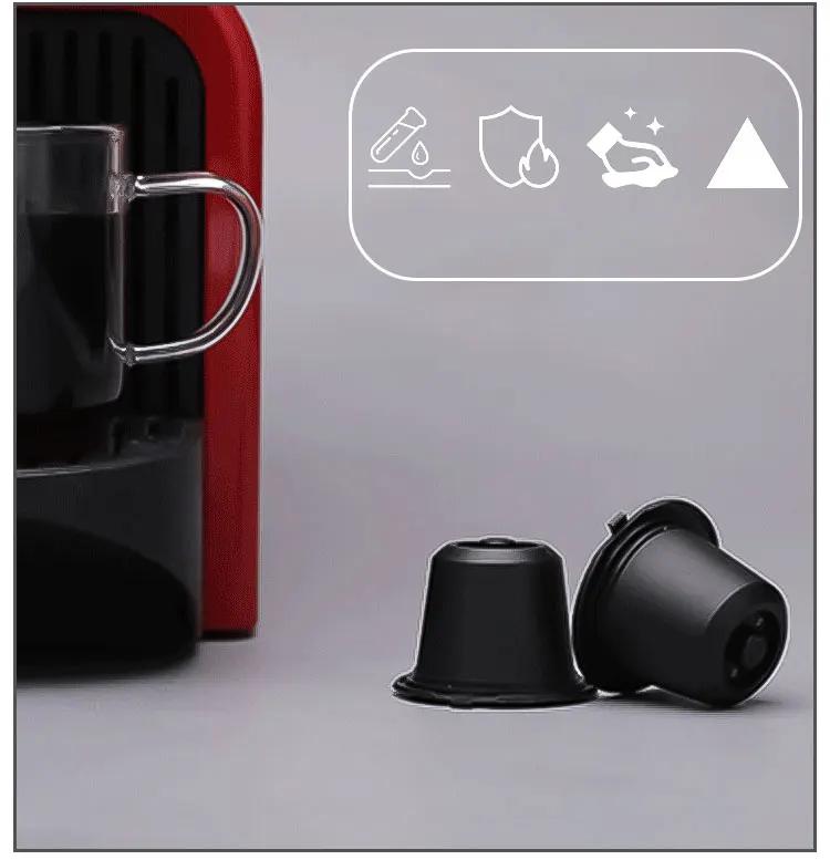 

6 шт. многоразовых капсул Nespresso для повторного использования с ложкой и кисточкой L