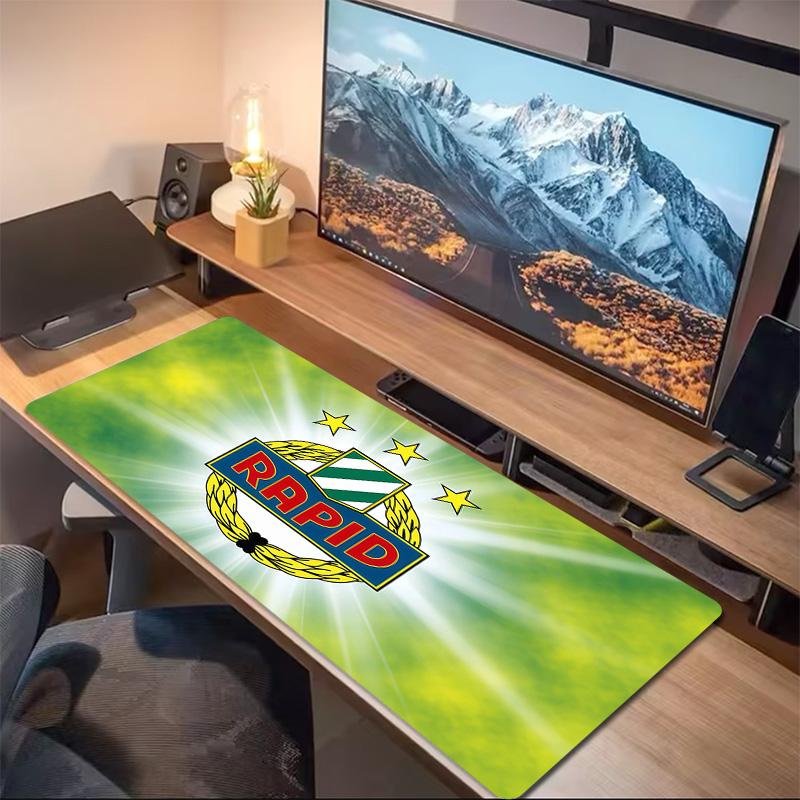 SK Rapid Wien Print  Cushion Non-slip Laptop Tablet Big Mousepad XXL Mat Mini PC Playmat With Lock Edge