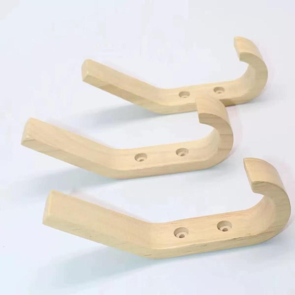 Walnut Solid Wood Coat & Hat Hook: Original Finish
