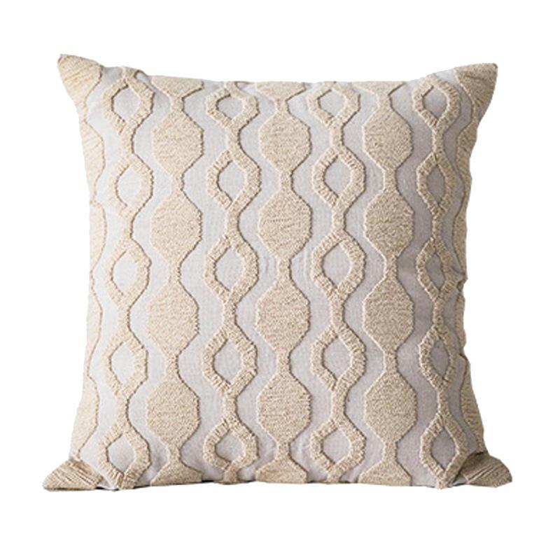 50x50cm Flower Embroidered High Quality Pillowcase Sofa Chair Seat Living Room Cushion Cover Home Decoration