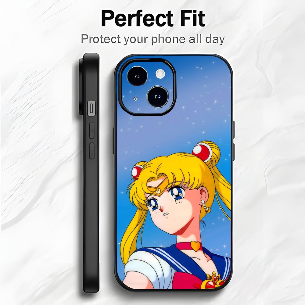

Classic Japanese Anime Cute S-Sailor Moon Phone Case Phone Case Soft Packaging Lightweight For iPhone17 16 15 14 13ProMax iphone12promax