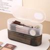 Simple Plastic Storage Box Transparent Stackable Pencil Case Large-capacity Stationery Storage Box Students