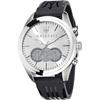 Traguardo Silver Silicone/Rubber Black Men's Quartz Chronograph R8871612012